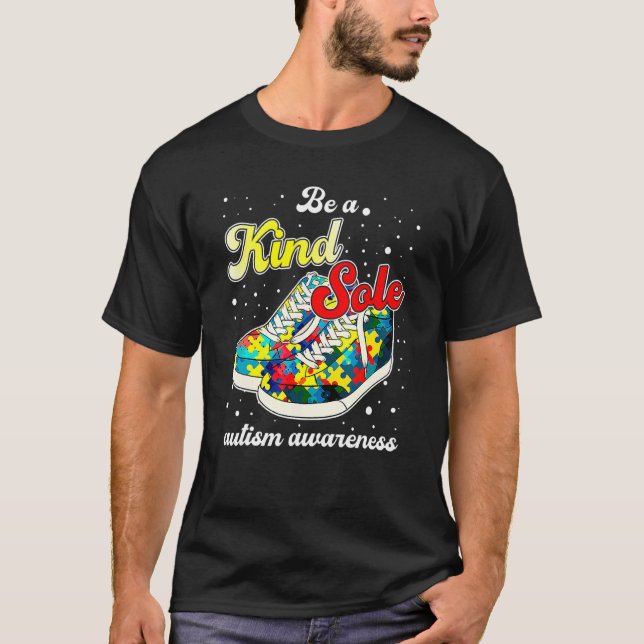 Känslan till autism är ett slags "Sole Puzzle Dela T Shirt (Framsida)