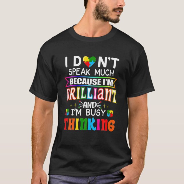 Känslan till autism att jag inte talar så mycket F T Shirt (Framsida)