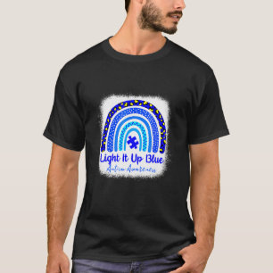 Känslan till autism B Leached Autism Awareness Lig T Shirt
