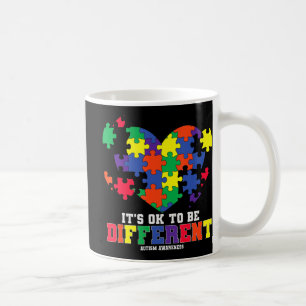 Känslan till autism Det är okej att vara annorlund Kaffemugg