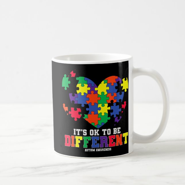 Känslan till autism Det är okej att vara annorlund Kaffemugg (Höger)