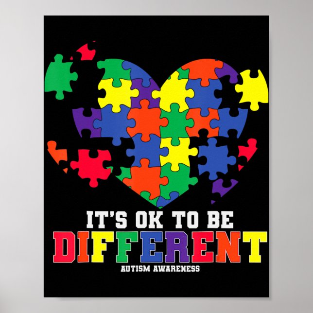 Känslan till autism Det är okej att vara annorlund Poster (Framsidan)