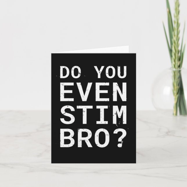Känslan till autism gör att du ens stim Bro Kort (Framsida)