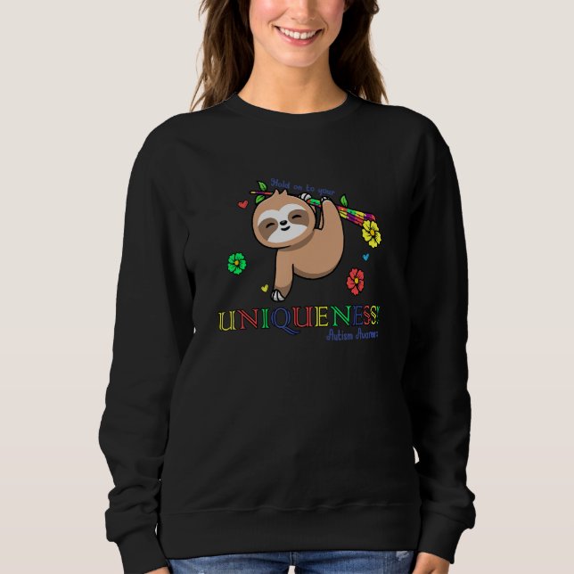 Känslan till autism - håll dig till din unika kara t shirt (Framsida)