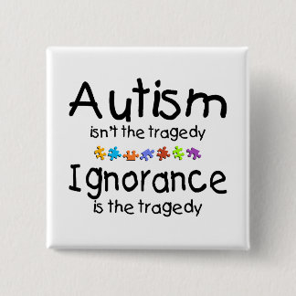 Känslan till autism i tragedin knapp