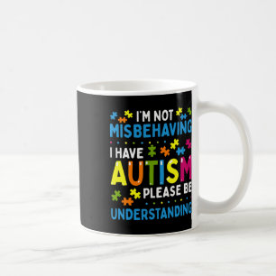 Känslan till autism Jag missbrukar inte att jag ha Kaffemugg