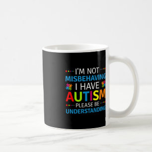 Känslan till autism Jag missbrukar inte att jag ha Kaffemugg