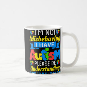 Känslan till autism Jag missbrukar inte att jag ha Kaffemugg