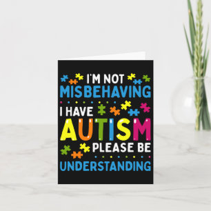 Känslan till autism Jag missbrukar inte att jag ha Kort