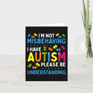 Känslan till autism Jag missbrukar inte att jag ha Kort