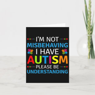 Känslan till autism Jag missbrukar inte att jag ha Kort