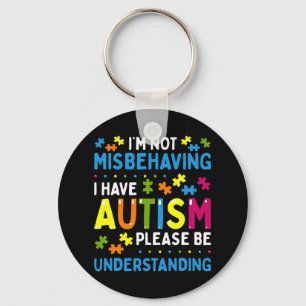 Känslan till autism Jag missbrukar inte att jag ha Nyckelring