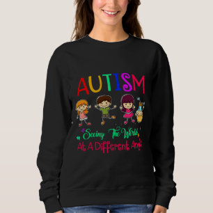 Känslan till autism när man ser världen från olika t shirt