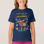 Känslan till autism Släpp inte din unika karaktär T Shirt<br><div class="desc">Släpp aldrig taget om din unika kampanj-medvetandegrad för springa,  promenader,  evenemang och bra för hela året. Utformningen är färgstark,  ljusstark och roligt med en lutning på gren och som håller fast vid sitt grepp</div>