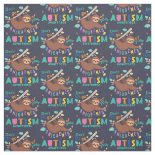 Känslan till autism Släpp inte din unika karaktär Tyg