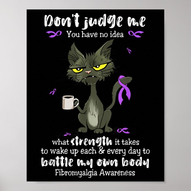 Känslan till fibromyalgi dömer mig inte om du har  poster (Framsidan)