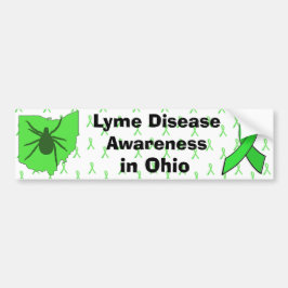 Känslan till Lyme-sjukdom i Ohio Bumper Sticker Bildekal