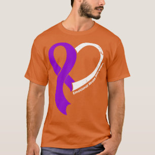 Känslan till övergrepp Hökar Hökar Heart Ribbon T Shirt