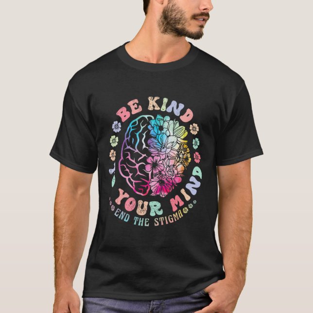 Känslan till psykisk hälsa är vänligt för dig. t shirt (Framsida)