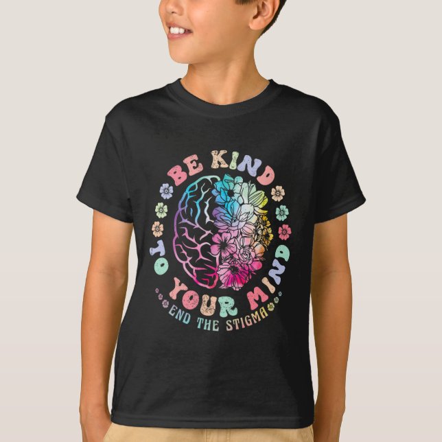 Känslan till psykisk hälsa är vänligt för dig. t shirt (Framsida)