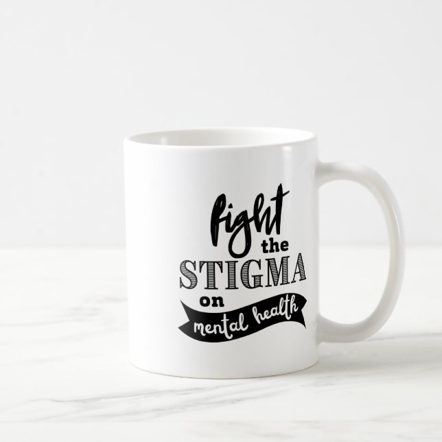 Känslan till psykisk hälsa i Stigma - mentala prob Kaffemugg (Höger)