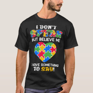 Känslan vid autism autism Ett autistiskt barn Nonv T Shirt