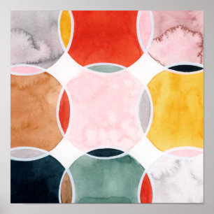 Känslig - Cirkel Mönster Poster