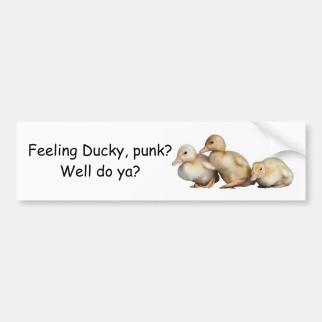 Känslig Ducky bildekal (Framsidan)