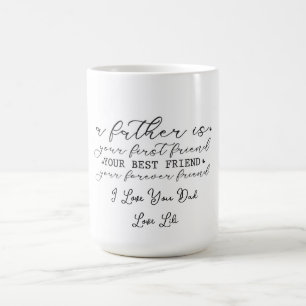 Känslig Fader Hyllning Manus Design Kaffemugg