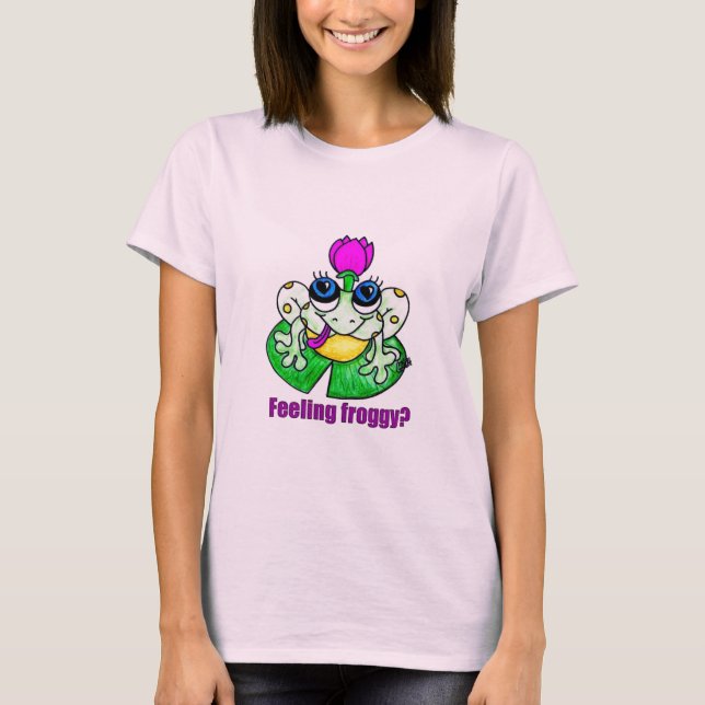 Känslig Froggy? Tee Shirt (Framsida)