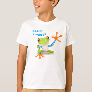 Känslig Froggy? - Trädgroda Tee Shirt