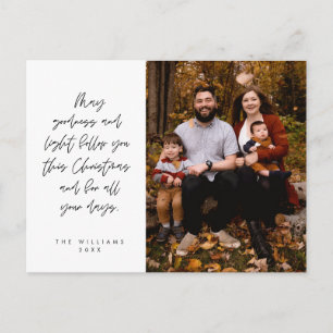 Känslig, God Jul, Familjefoto Vykort