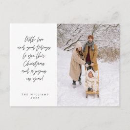 Känslig, God Jul, Familjefoto Vykort