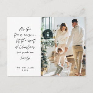 Känslig, God Jul, Familjefoto Vykort
