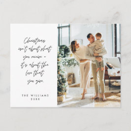 Känslig, God Jul, Familjefoto Vykort