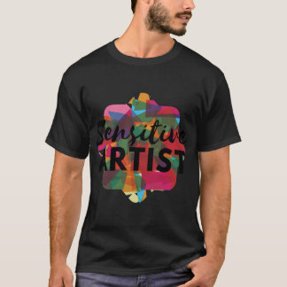 Känslig konstnär rolig t shirt