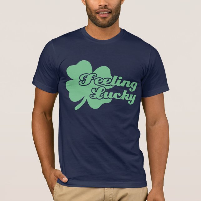 Känslig lycklig irländsk Shamrock Tee Shirt (Framsida)