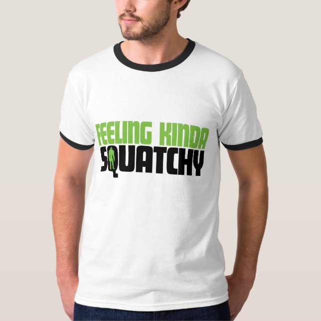 Känslig sort av den Squatchy skjortan Tee (Framsida)
