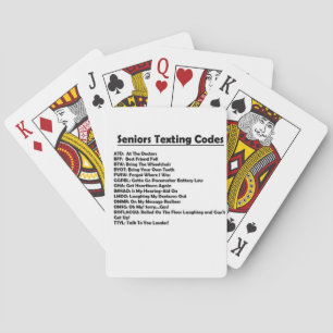 ** KÄNSLIGA TEXTERANDE ROLIGT** SPELKORT