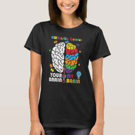 Känsllighet för autism Awetistic Genius Brain Auti T Shirt