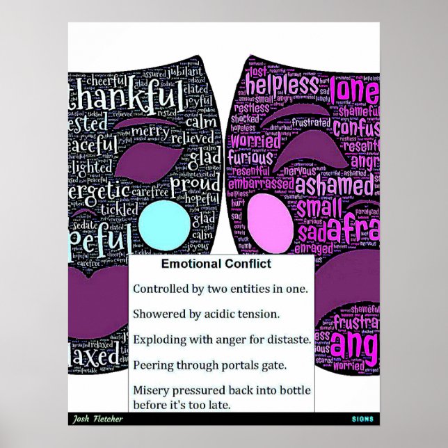 Känslomässig konflikt poster (Framsidan)