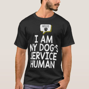 Känslomässig Människa Rör Inte Stödhund Ägarpresen T Shirt