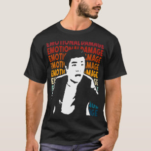 känslomässig skada Memtext upprepar asiatisk kille T Shirt