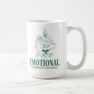 Känslomässig Stödjande Kollega Rolig Jul Kontor Kaffemugg