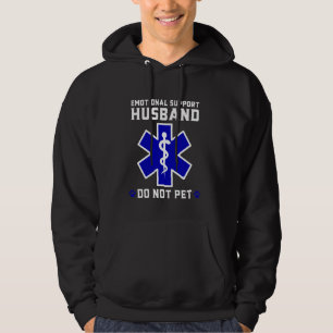 Känslomässig Stödmake EMS Star of Life Sjukvårdare Hoodie