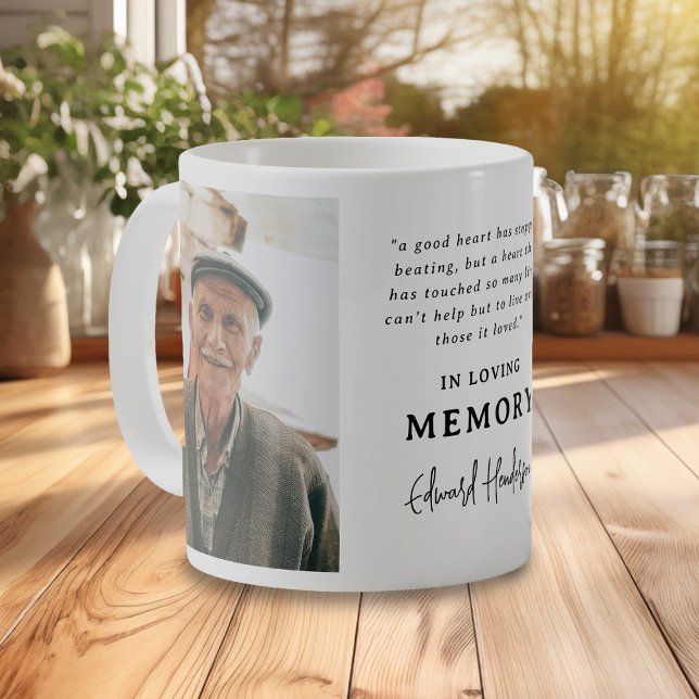 Känslomässigt minne Begravning Foto  Kaffemugg (Skapare uppladdad)