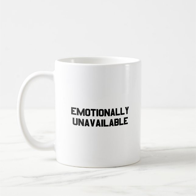 KÄNSLOMÄSSIGT OTILLGÄNGLIG KAFFEMUGG (Vänster)