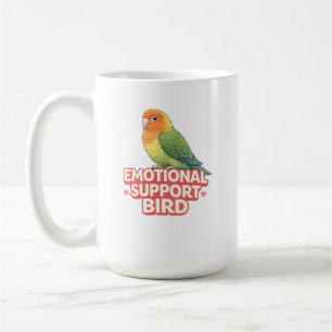 Känslomässigt stöd Fågel Lovebird Kaffemugg
