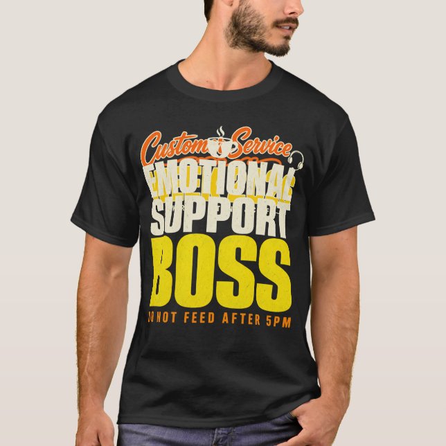 Känslomässigt stöd för chef - T-shirt (Framsida)