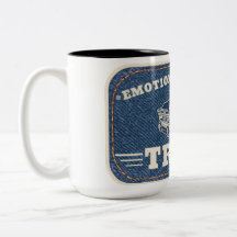 Känslomässigt stöd lastbil vintage lapp design